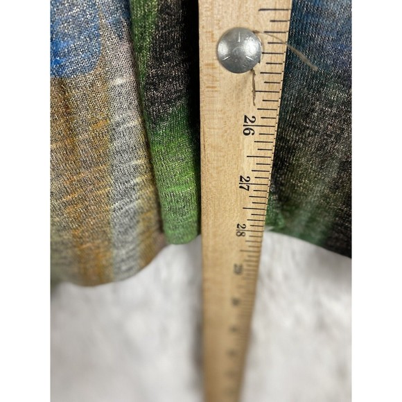 Studio Gem Q. Blouse Womens Size Large Multicolor Paisley V-Neck 3/4 Sleeve - Picture 7 of 8